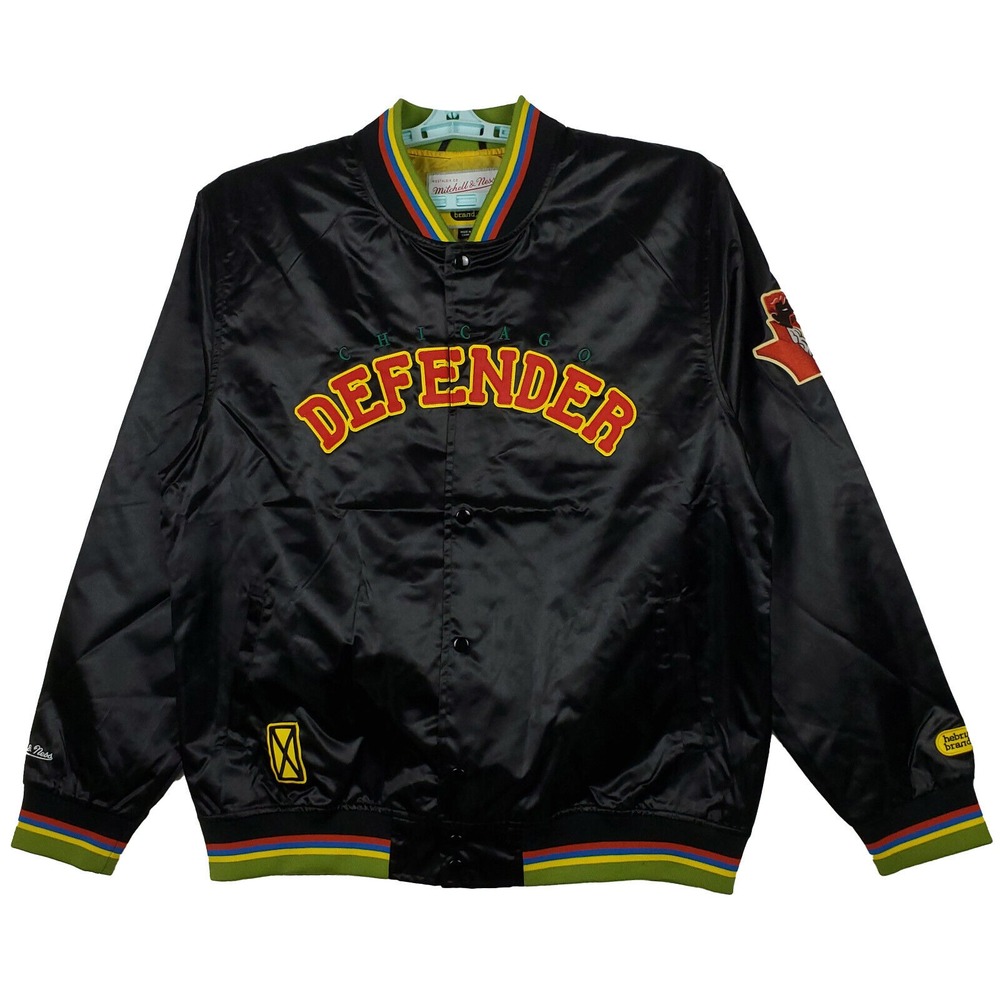 Hebru Brantley Mitchell & Ness XL XLarge Varsity Jacket Cut & Sew Art Black NWT